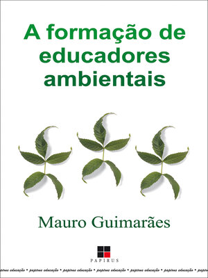 cover image of A formação de educadores ambientais